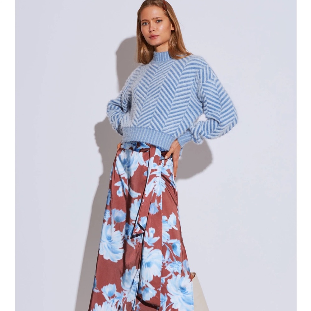 ISO - C/MEO Stuck On You blue sweater